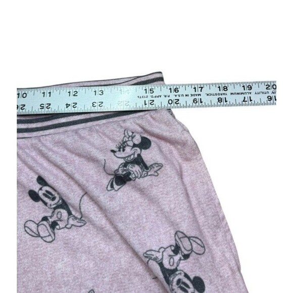 Disney Womens Size Medium Pink Pajama Set Mickey Minnie Mouse Costco - Soft- PJs - Picture 8 of 10